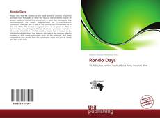 Rondo Days kitap kapağı