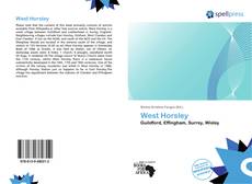 West Horsley kitap kapağı