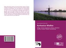 Karłowice Wielkie kitap kapağı