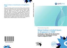 Portada del libro de West Indian cricket team in England in 1988