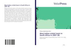 Bookcover of West Indian cricket team in South Africa in 2007–08