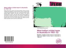 Couverture de West Indian cricket team in Australia in 1951–52