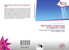 Portada del libro de West Indian cricket team in England in 1933