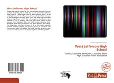 Capa do livro de West Jefferson High School 