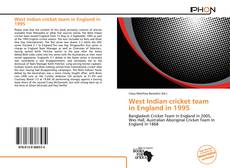 Bookcover of West Indian cricket team in England in 1995