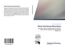 Capa do livro de West Kootenay-Boundary 