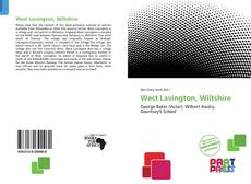 Bookcover of West Lavington, Wiltshire