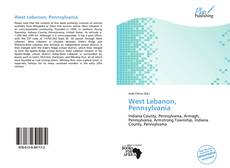 Bookcover of West Lebanon, Pennsylvania