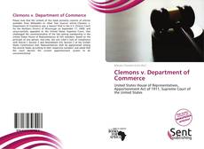 Portada del libro de Clemons v. Department of Commerce