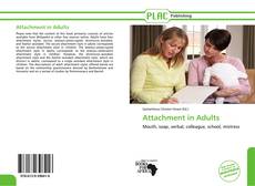 Capa do livro de Attachment in Adults 