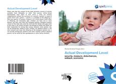 Bookcover of Actual Development Level