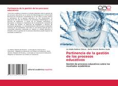 Bookcover of Pertinencia de la gestión de los procesos educativos