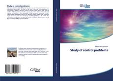 Buchcover von Study of control problems
