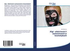 Buchcover von Algi - właściwości I zastosowanie w kosmetykach