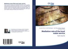 Bookcover of Mediation rate of the local water service