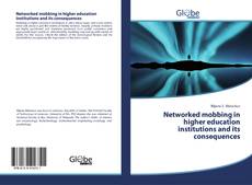 Capa do livro de Networked mobbing in higher education institutions and its consequences 