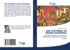 Capa do livro de JON STEYNBEK VA NAZAR ESHONQUL 