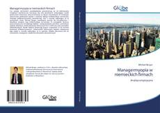 Bookcover of Managermyopia w niemieckich firmach