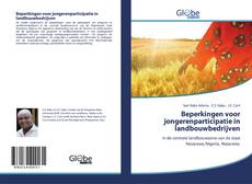 Portada del libro de Beperkingen voor jongerenparticipatie in landbouwbedrijven