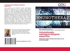 Couverture de Inmunoterapia sublingual alérgeno específica