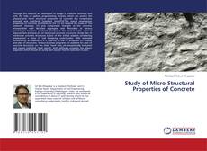 Copertina di Study of Micro Structural Properties of Concrete
