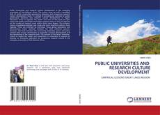 Copertina di PUBLIC UNIVERSITIES AND RESEARCH CULTURE DEVELOPMENT