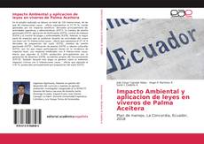 Portada del libro de Impacto Ambiental y aplicacion de leyes en viveros de Palma Aceitera