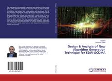 Portada del libro de Design & Analysis of New Algorithm Generation Technique for EDW-OCDMA