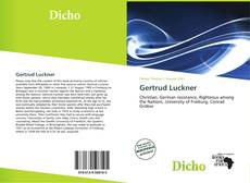 Capa do livro de Gertrud Luckner 