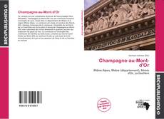 Buchcover von Champagne-au-Mont-d'Or