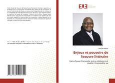 Enjeux et pouvoirs de l'oeuvre littéraire kitap kapağı