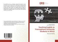 Couverture de Teaching English to Francophone University Students in Africa