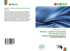 Copertina di Alfred I. duPont–Columbia University Award