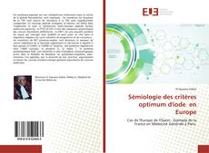 Couverture de Sémiologie des critères optimum d'iode en Europe