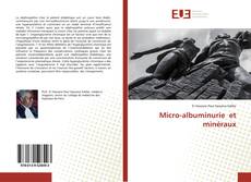 Buchcover von Micro-albuminurie et minéraux