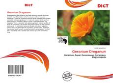 Borítókép a  Geranium Oreganum - hoz