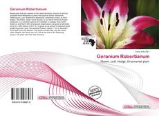 Capa do livro de Geranium Robertianum 