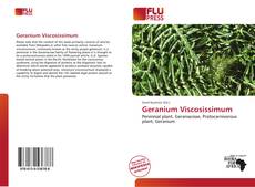 Capa do livro de Geranium Viscosissimum 