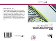 Capa do livro de Miss Universe 1968 