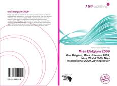 Capa do livro de Miss Belgium 2009 