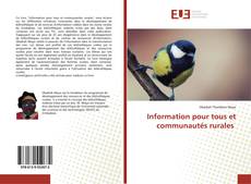 Bookcover of Information pour tous et communautés rurales
