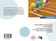 Portada del libro de 2010 IAAF Continental Cup Results