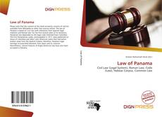 Bookcover of Law of Panama