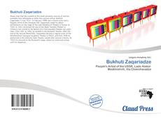 Portada del libro de Bukhuti Zaqariadze