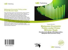 Malaysian Economic Policy under Prime Minister Najib的封面