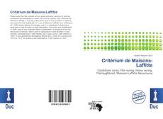 Copertina di Critérium de Maisons-Laffitte