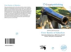 Bookcover of First Battle of Kharkov