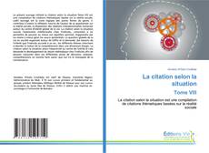 Buchcover von La citation selon la situation Tome VIII