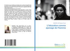 Bookcover of L'éducation comme apanage de l'homme
