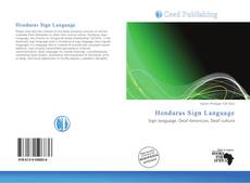 Bookcover of Honduras Sign Language